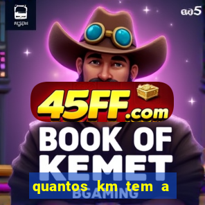 quantos km tem a serra de santos